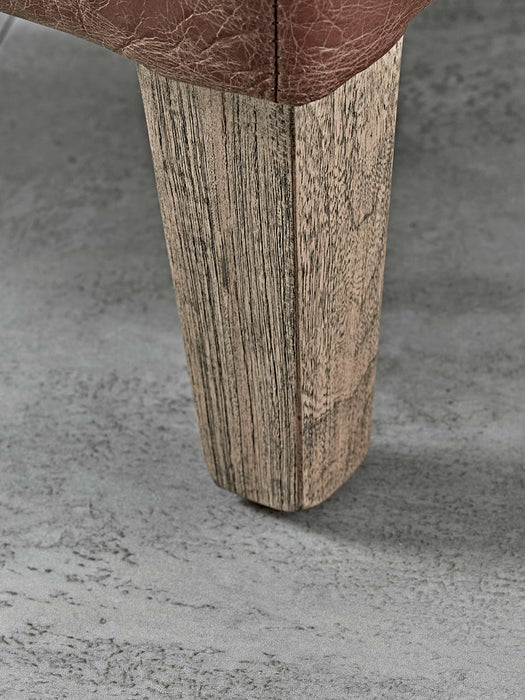 Leather Club Footstool