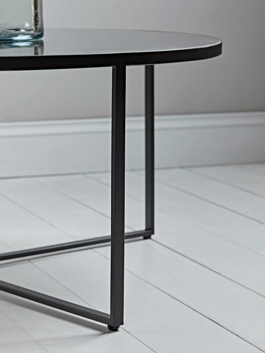 Round Mirrored Coffee Table