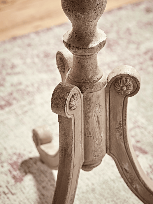 Antiqued Mirror Topped Side Table