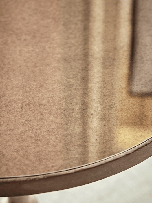 Antiqued Mirror Topped Side Table