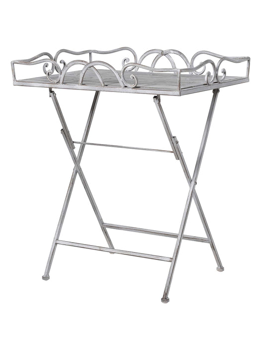 Elegant Metal Tray Table