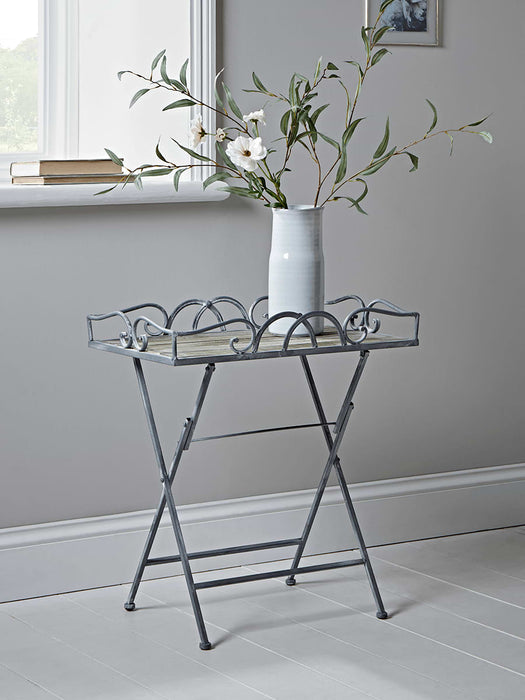 Elegant Metal Tray Table