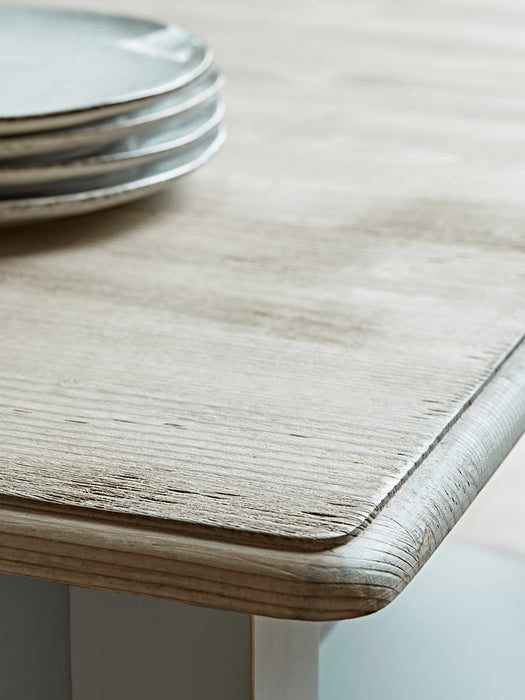 Soft Grey & Pine Dining Table - Square