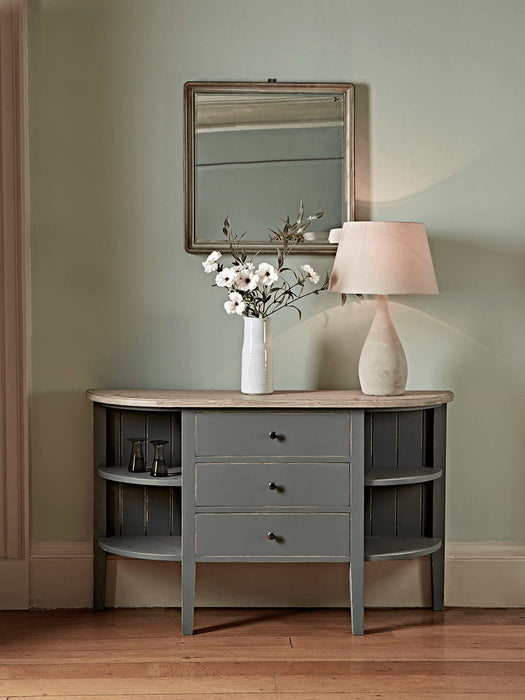 Rounded Storage Console Table