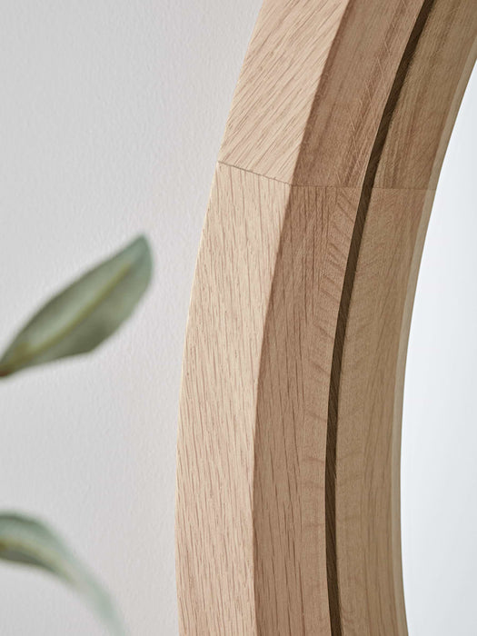 Round Oak Mirror