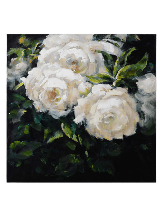 White Roses Canvas