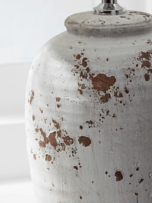 Rustic Stone Table Lamp
