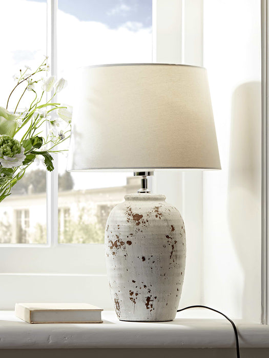 Rustic Stone Table Lamp