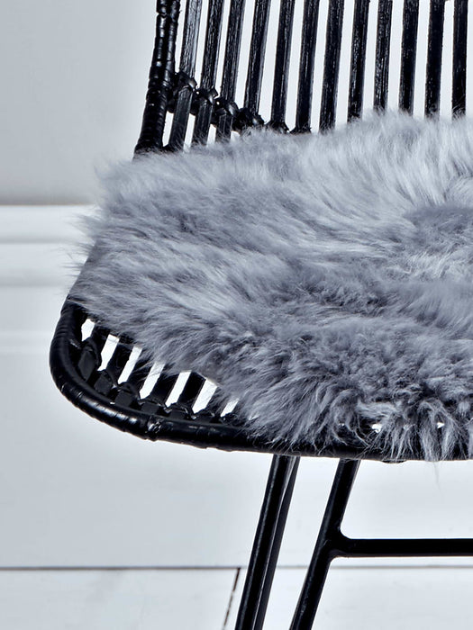 Sumptuous Sheepskin Seat Pad - Grey