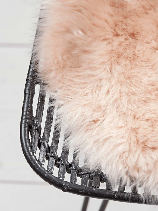 Sumptuous Sheepskin Seat Pad - Blush