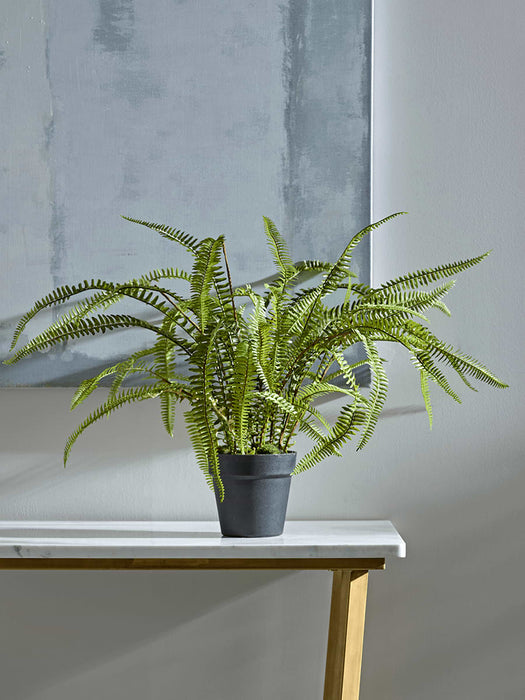 Faux Potted Slim Leaf Fern