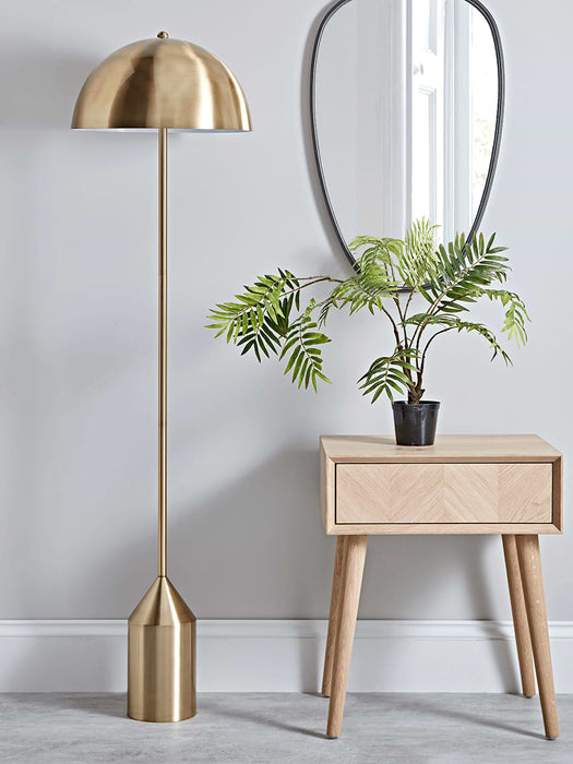 Spun Brass Floor Lamp
