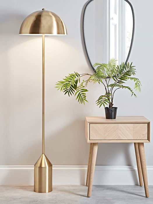 Spun Brass Floor Lamp
