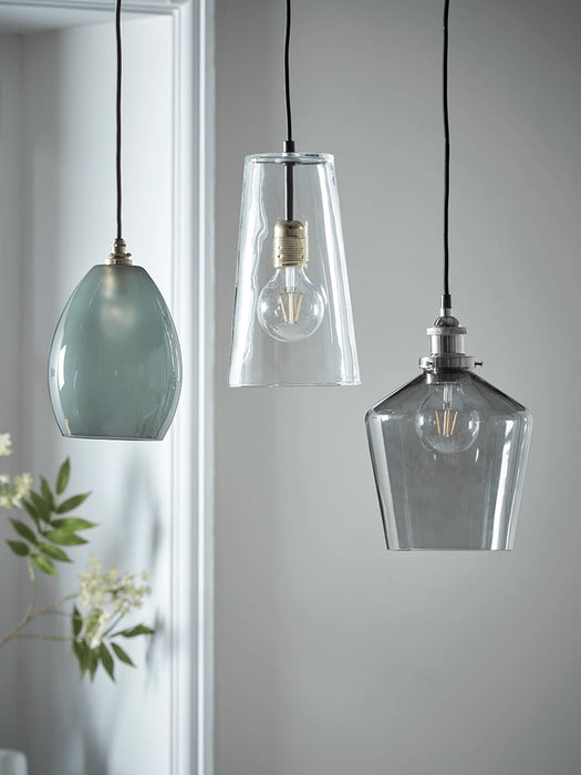 Handcrafted Glass Dome Light - Smoke
