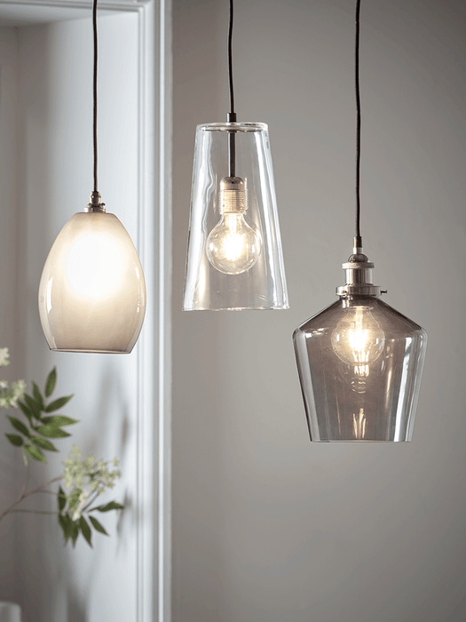 Handcrafted Glass Dome Light - Smoke