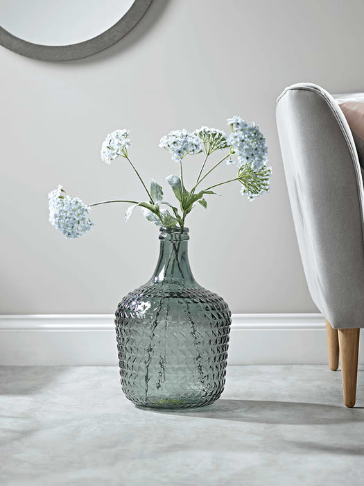 Embossed Glass Vase