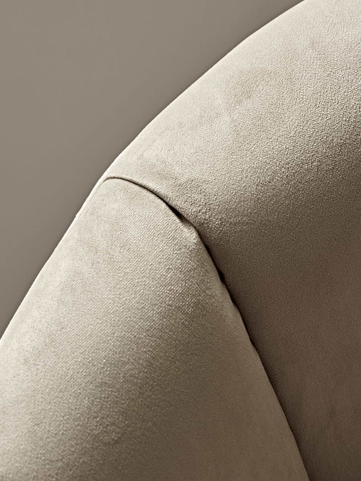 Velvet Tub Chair - Oat