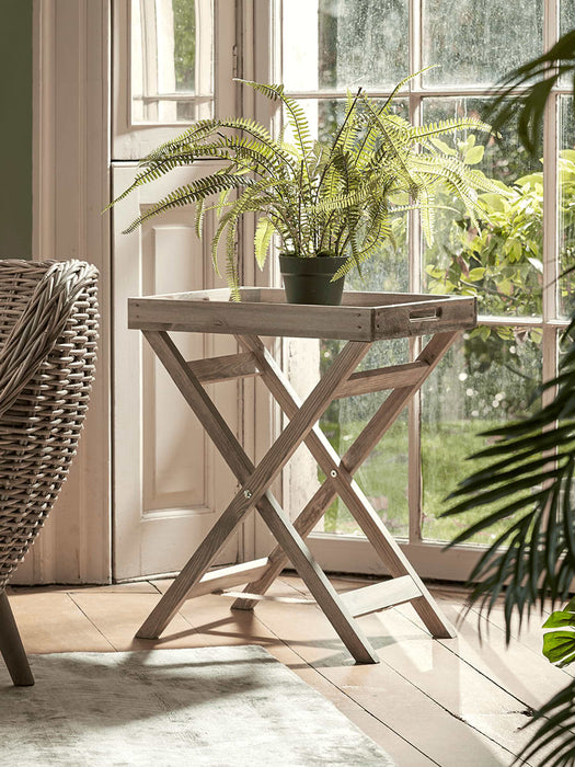 Rustic Wooden Tray Table