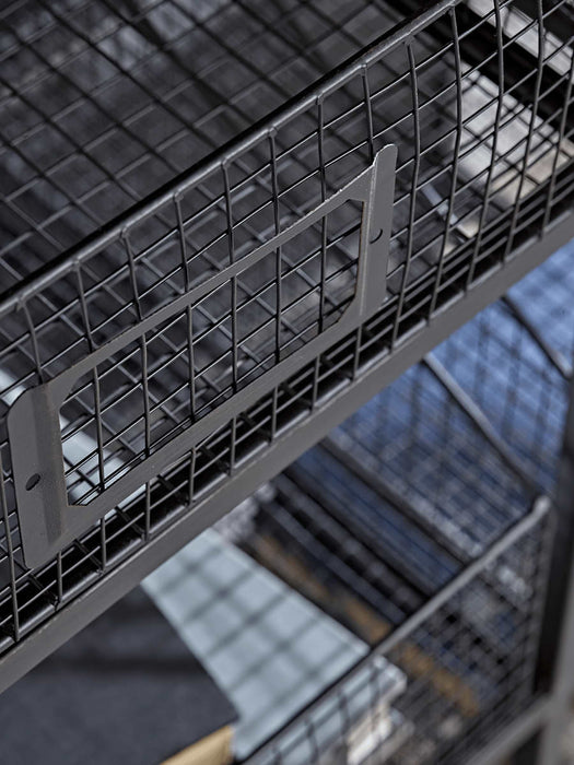 Industrial Iron & Wire Shelf Unit