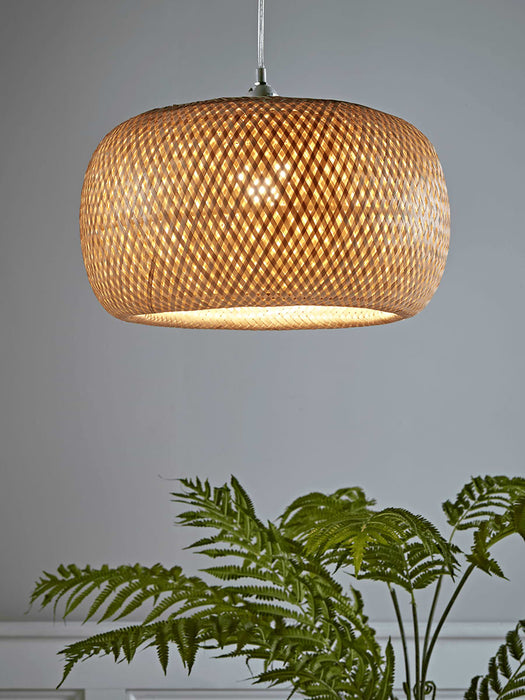 Woven Bamboo Pendant - Small