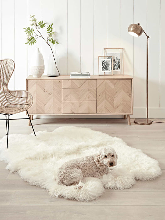 Sumptuous Sheepskin Extra Large Rug - Ivory