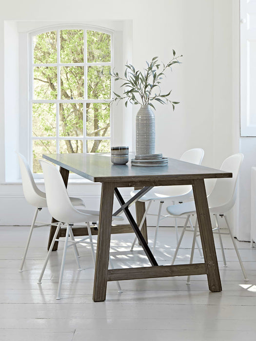 Zinc Topped Dining Table