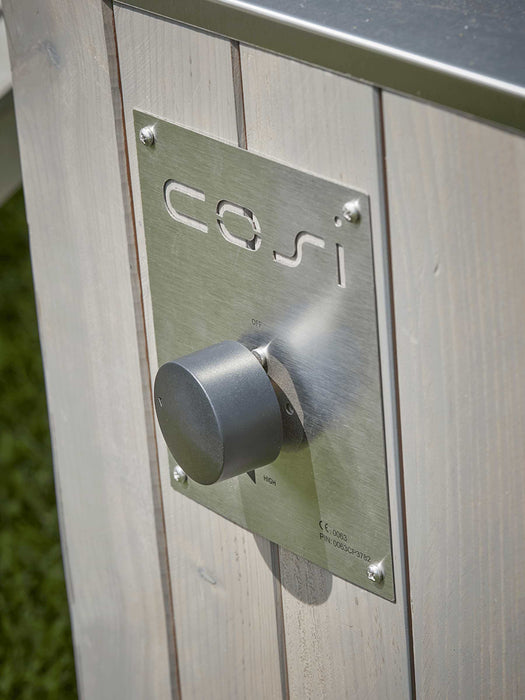 Greywashed Integrated Gas Firepit