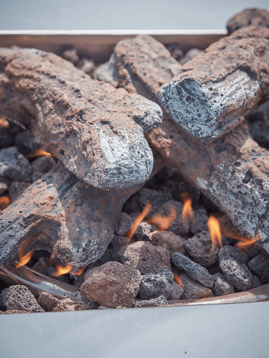Greywashed Integrated Gas Firepit