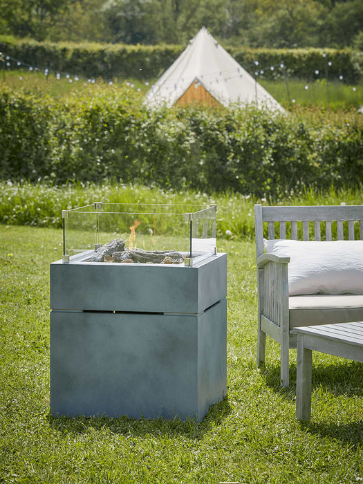 Faux Concrete Integrated Gas Firepit