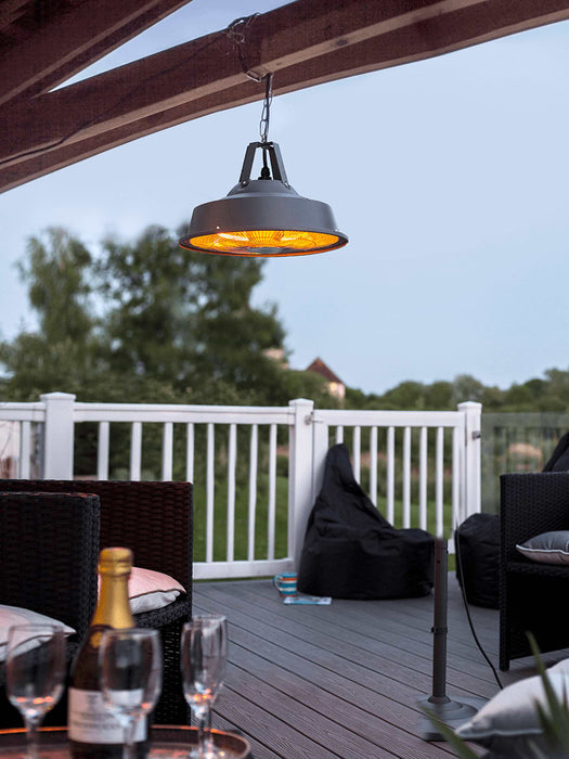Hanging Outdoor Heater - Grey