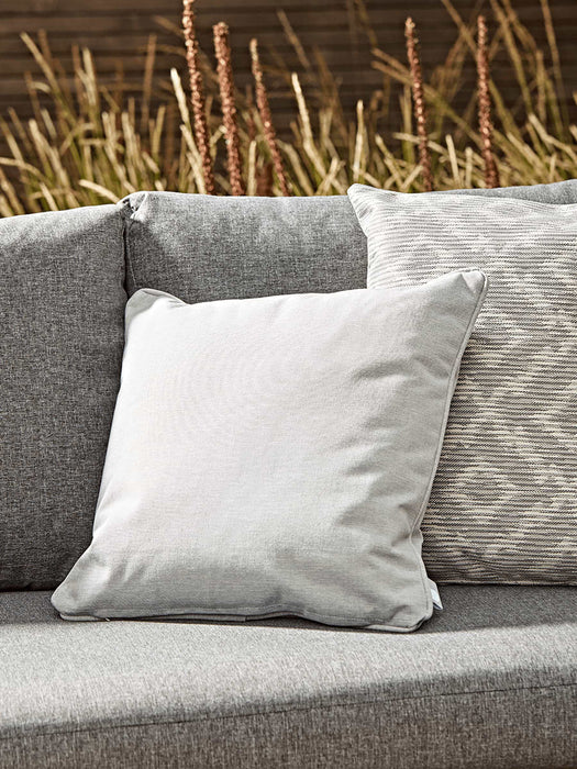 Indoor Outdoor Small Square Cushion - Soft Grey