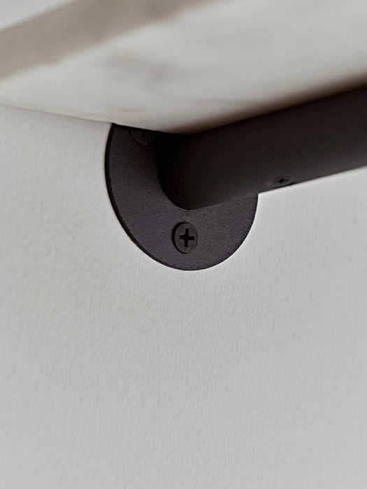 Two Shelf Brackets - Black