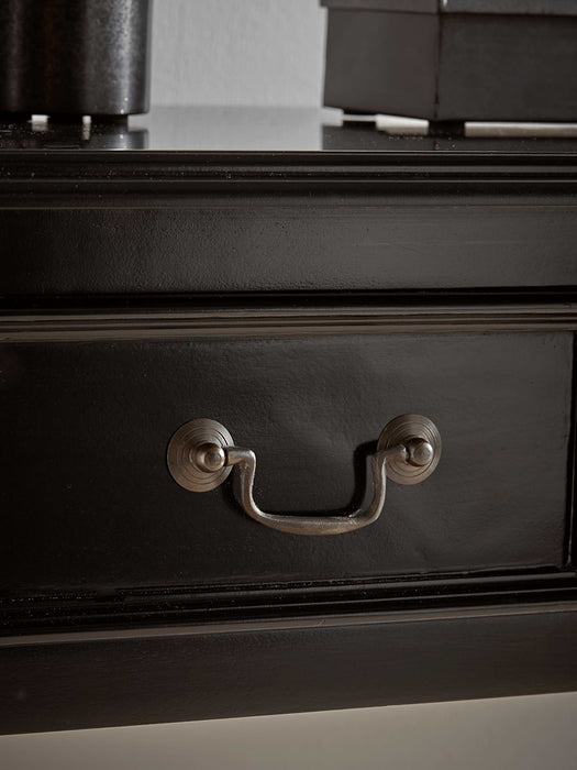 Black Wooden Console Table