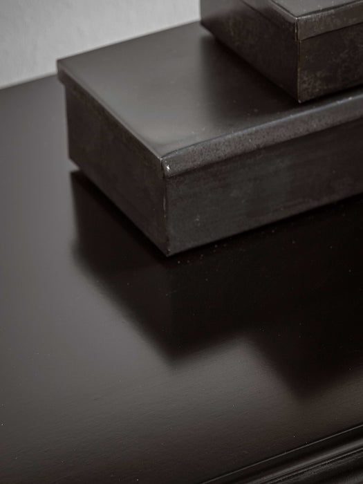 Black Wooden Console Table