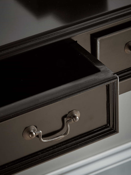 Black Wooden Console Table