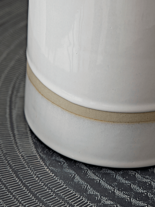Two Stripe Glazed Vases