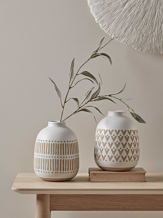 Two Geometric Vases