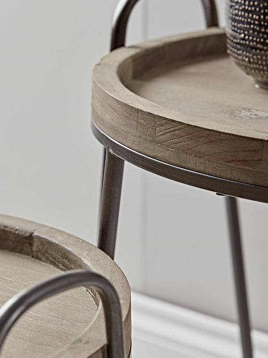Two Hairpin Nesting Side Tables