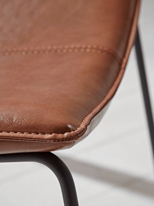 Two Miro Dining Chairs - Tan