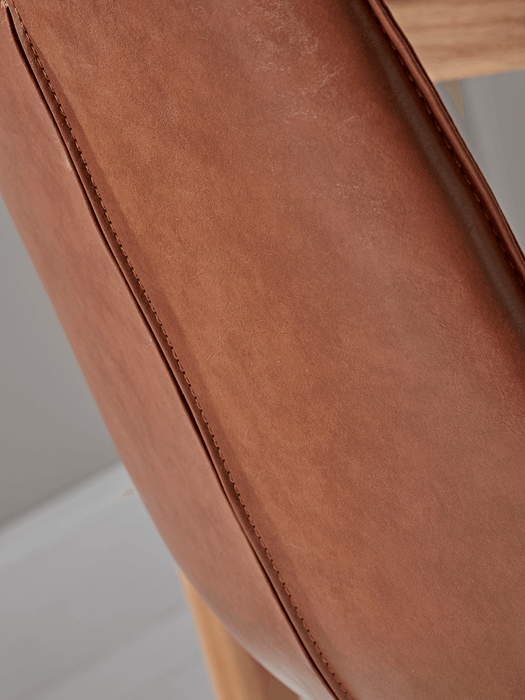 Two Miro Dining Chairs - Tan
