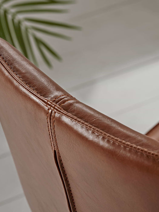 Two Miro Dining Chairs - Tan