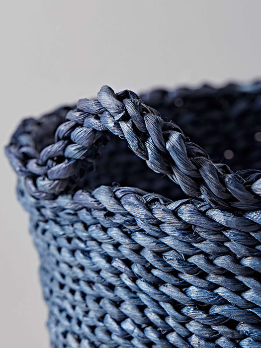 Two Navy & Natural Baskets
