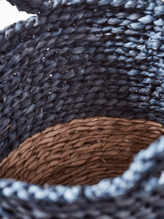 Two Navy & Natural Baskets