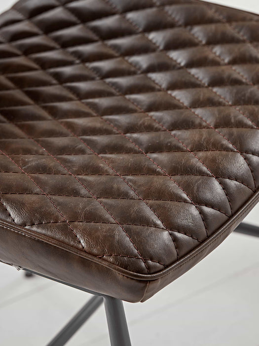 Two Quilted Dining Chairs