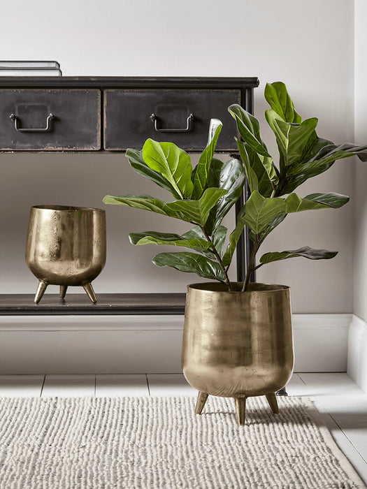 Two Textured Standing Planters