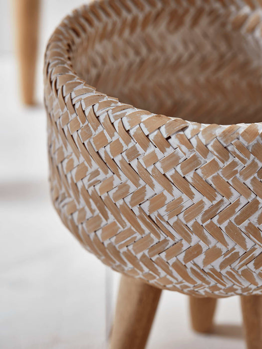 Three Bamboo Standing Planters