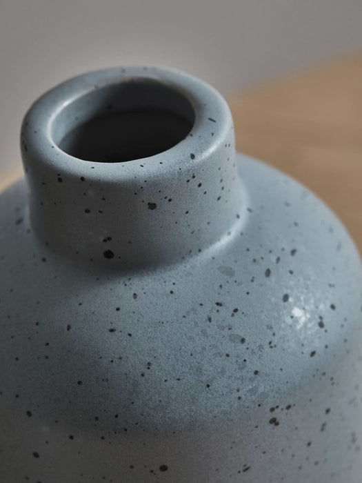 Three Speckled Bud Vases - Soft Grey