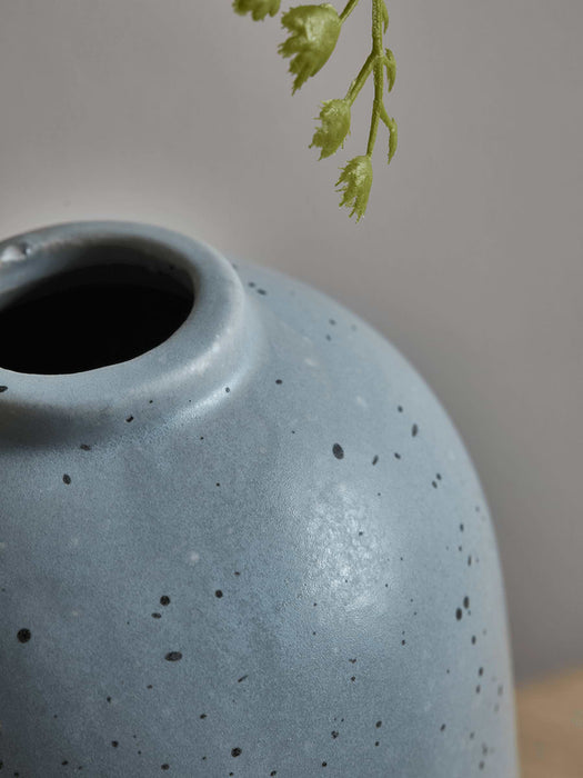 Three Speckled Bud Vases - Soft Grey