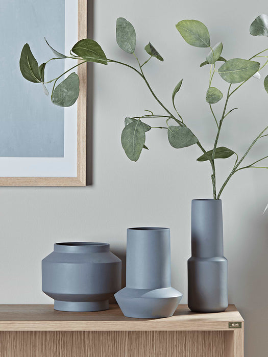 Three Geometric Bud Vases