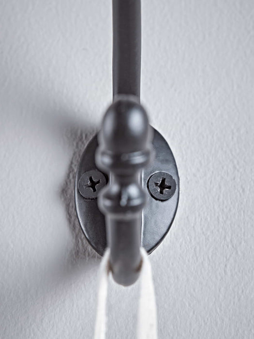 Acorn Coat Hook - Black